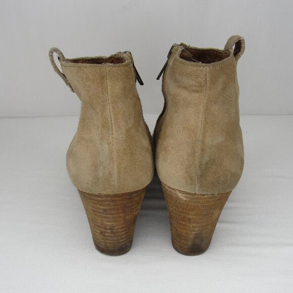 Madewell Tan Suede THE BILLIE BOOT Ankle Bootie Women's 8 - Picture 4 of 12